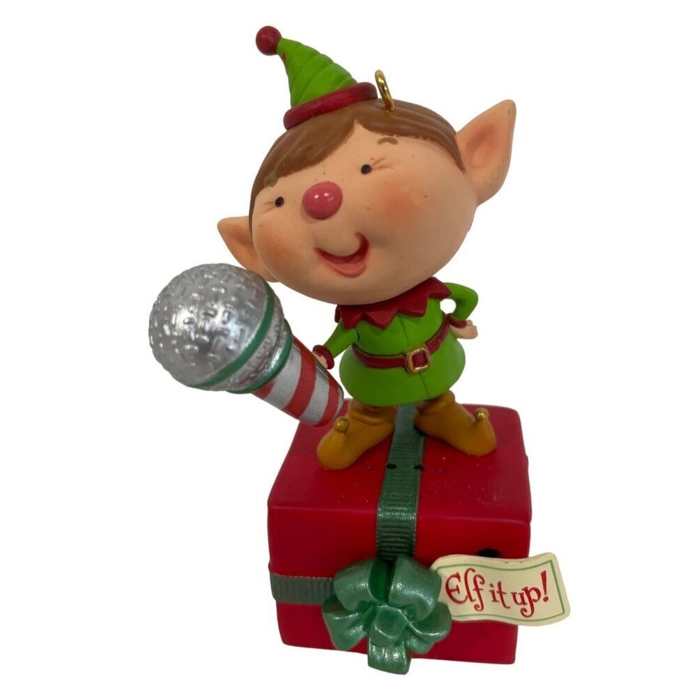 Hallmark Keepsake Ornament Voice‎ Changing Elf 2012